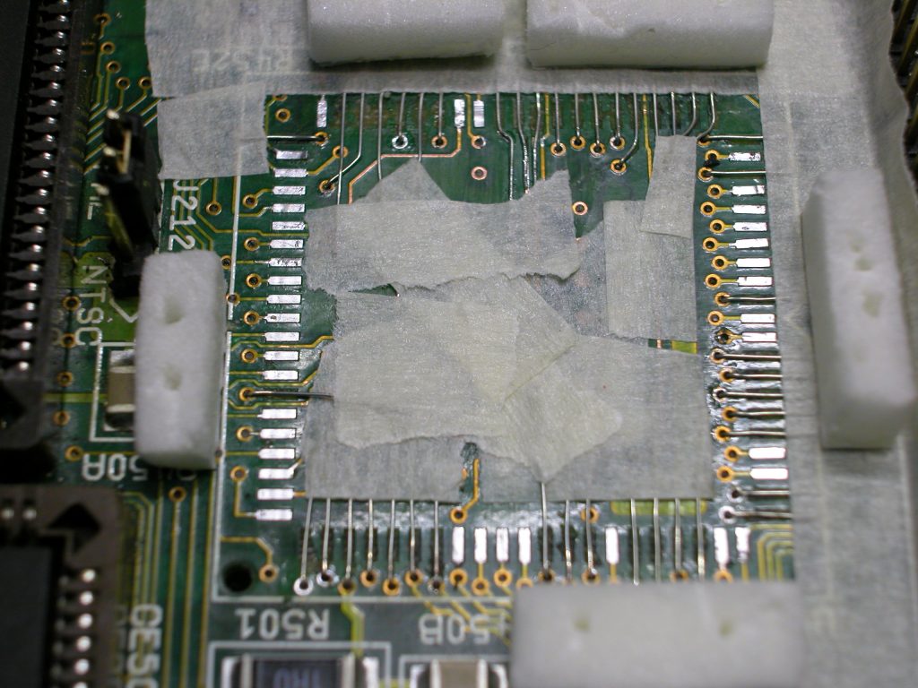 PCB de 4000T prêt à recevoir un support de composant.