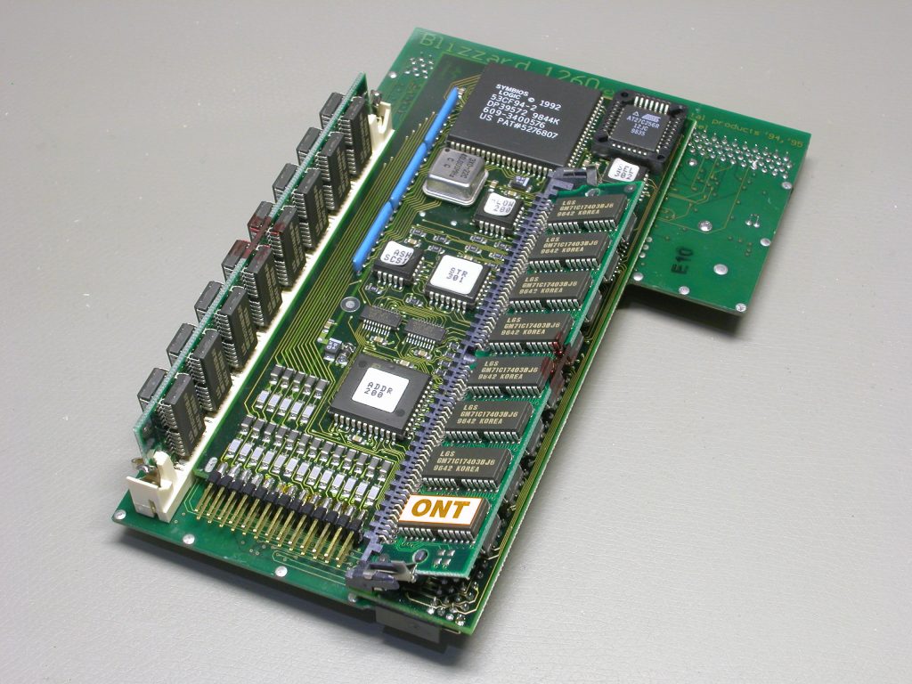 La Blizzard 1260 modifiée avec son kit SCSI.